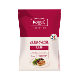 Duck Foie Gras Sliced 25/40 Frz (~1kg) - Rougie