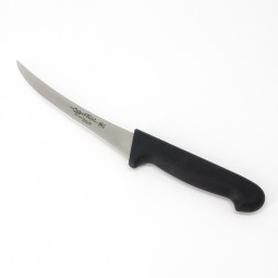 Boning Knife Narrow Curved Blade Black Handle 152Mm