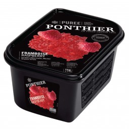 Puree Raspberry 10% Sugar Frozen (1kg) - Ponthier