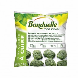 Leaf Spinach In Steak Frozen (2.5kg) - Bonduelle EXP 31/12/22