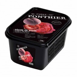 Ponthier - Quả đào nghiền đông lạnh 10% đường (1kg)