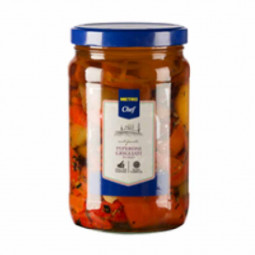 Grilled peppers in oil (1540g) -Metro Chef