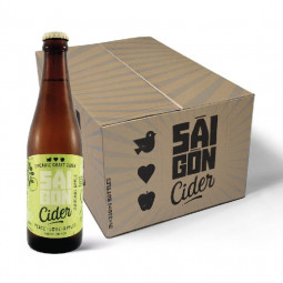 Saigon Cider - Organic Cider Original Apple 4.9% 330ml (Pack of 24 bottles)