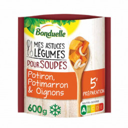 Hỗn hợp rau củ đông lạnh - Bonduelle - Potiron, Potimarron & Oignons 600g | EXP 31/12/2023