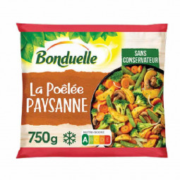 Hỗn hợp rau củ đông lạnh - Bonduelle - La Poêlée Paysanne 750g