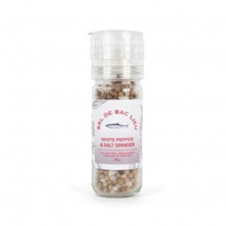 White Pepper & Coarse Salt Mix Grinder (70g) - Bac Lieu