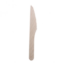 Natural Wood Knife (165Mm)*100 - HRK (100 pc/bag)