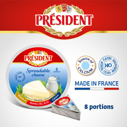 Spreadable Cheese 8 Portions (140G) - President