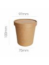 Paper Soup Tubs with Lid (500ml)500 - HRK