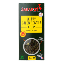 Đậu lăng xanh -  Green Lentils Le Puy Aop (500G) - Sabarot