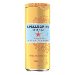 Nước ngọt hương Quýt & Dâu Rừng - Tangerine & Wild Strawberry Sparkling Fruit Drink (330ml) - C24 - San Pellegrino