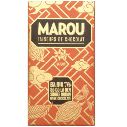 Thanh Sô Cô La - Chocolate Ba Ria 76% (80G) - Marou