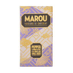 DARK CHOCOLATE PEPPER DAKLAK 66% (80G) - MAROU