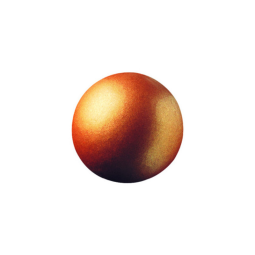222 - 63 Balls White Chocolate Coated Bronze Color (2.6Cm) - Pcb