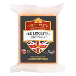 Red Mild Cheddar Block 6M (200G) - Coombe Castle - Devon Cream Company