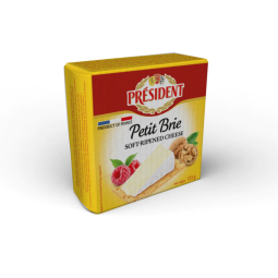 Phô mai - Président – Petit Brie Soft-Ripened Cheese 125g