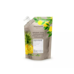 Dứa, trái yuzu và bạch đậu khấu nghiền nhuyễn 1kg - Ponthier | EXP 21/08/2026