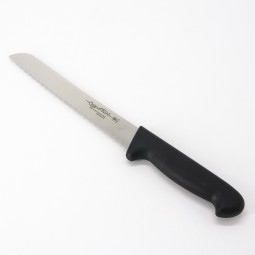 Bread Knife Black Handle 20Cm Cutlery Pro