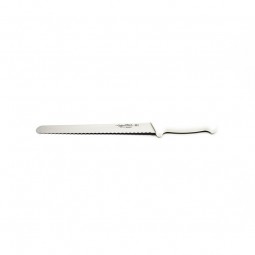 Bread Knife White Handle 25Cm Cutlery Pro
