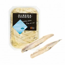 Cá cơm ngâm dầu - Marinated White Anchovies 740g - Olmeida Origenes