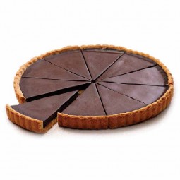Tart Dark Chocolate 70% Precut 10 Slices Frozen (900g) - Boncolac