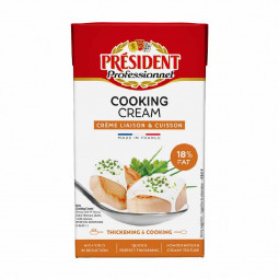 Cooking Cream 18% (1L) - Président | EXP 17/12/2023