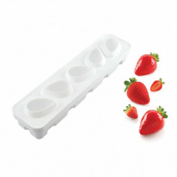 Khuôn làm bánh Fragola 120 (60X77 H55Mm) - Cake Mold - Silikomart