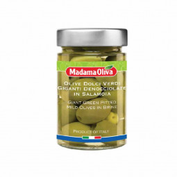 Giant Green Olives Pitted Jar (160G-300G) - Madama Oliva