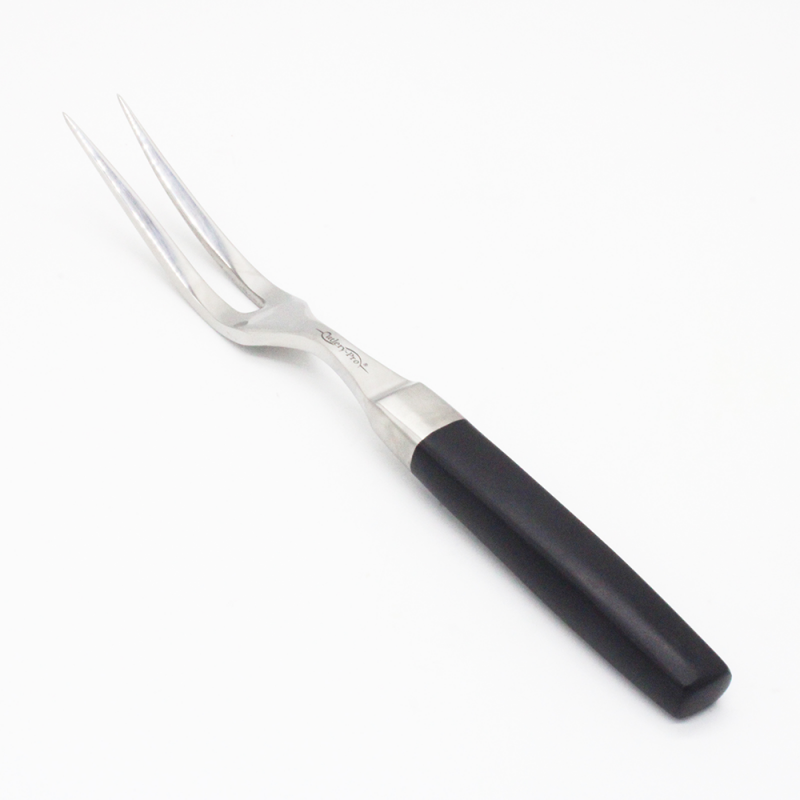 Forged Carving Fork, Curved Black Handle 150mm