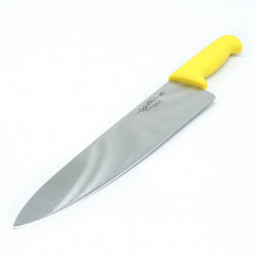 Cooks Knife Yellow Handle 250Mm