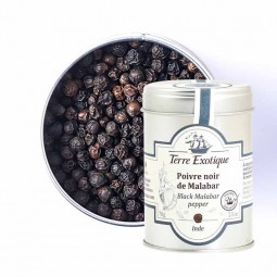 Tiêu đen - Black Malabar pepper 70G - Terre Exotique | EXP 17/10/2025