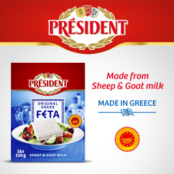 Greek Feta (150g) (Goat) - President