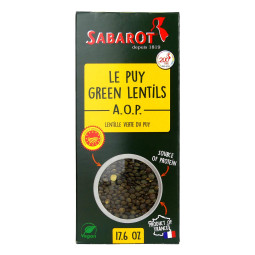 Đậu lăng xanh -  Green Lentils Le Puy Aop (500G) - Sabarot