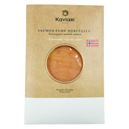 Smoked Salmon Hand-Sliced Tray Frz Norway (200G) - Kaviari