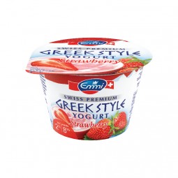 Swiss Greek Yogurt Strawberry Premium 2% Fat (150G) - Emmi | EXP 24/11/2024