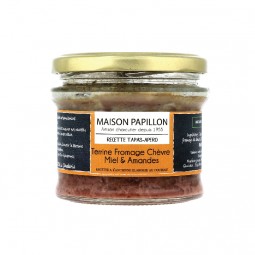 Maison Papillon - Pa tê gan heo vị phô mai dê, mật ong và hạnh đào (160g)