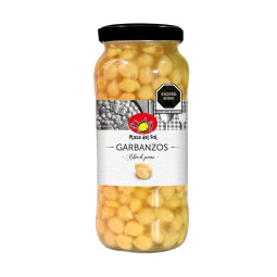 Boiled Chickpeas Cristal Jar (540G) - Plaza Del Sol