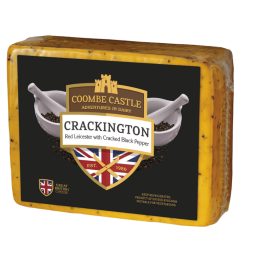 Black Pepper Cheddar Crackington Leicester 6M (~2.5Kg) - Coombe Castle - Devon Cream Company