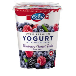 SWISS PREMIUM YOGURT BLUEBERRY & FOREST FRUITS (450G) - EMMI