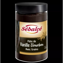 Bột vani nghiền nhão có hạt - Sébalcé - Pate de Vanille Bourbon Avec Grains  (450 g)