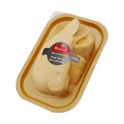 Gan vịt đông lạnh-Rougie-Quick frozen Raw Duck Foie Gras Extra II ~500g halal | EXP 02/07/2026
