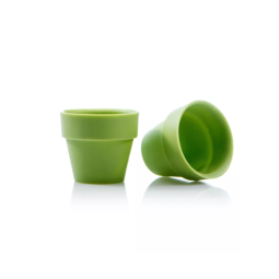 18144 - FLOWER POT LARGE GREEN - C28 - DOBLA