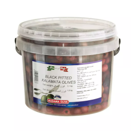 Oliu ngâm nước muối - Black Pitted Kalamata Olives (1.8 Kg - 3.1Kg) - Madama Oliva