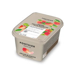 Ponthier - Frozen Puree White peach 10% sugar (1kg)