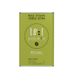 Extra Virgin Olive Oil 18:1 - 100% Picual green (3L) - Alexis Muñoz