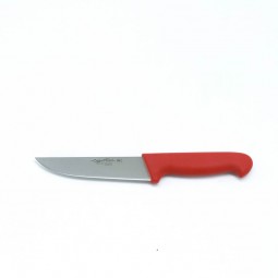 Butcher Knife Straight Red Handle 150Mm