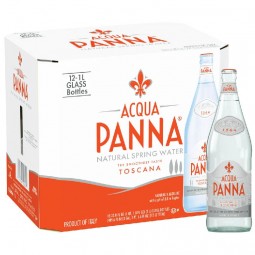 Natural Mineral Water (1L) - Acqua Panna (Pack of 12 bottles)