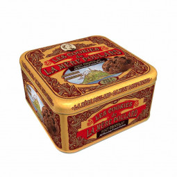 Cookies All Chocolate In Iron Box (200g ) - La Mère Poulard | EXP 19/07/2025