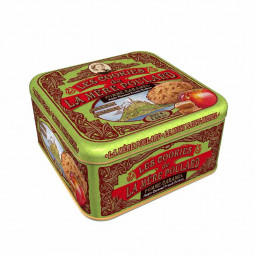 Cookies Apple Caramel In Iron Box (200g) - La Mère Poulard