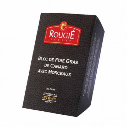Pate gan vịt -Rougie-Bloc de foie gras de canard avec morceaux 180gr